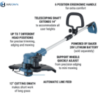 Hatown 20V Cordless String Grass Trimmer - Image 2