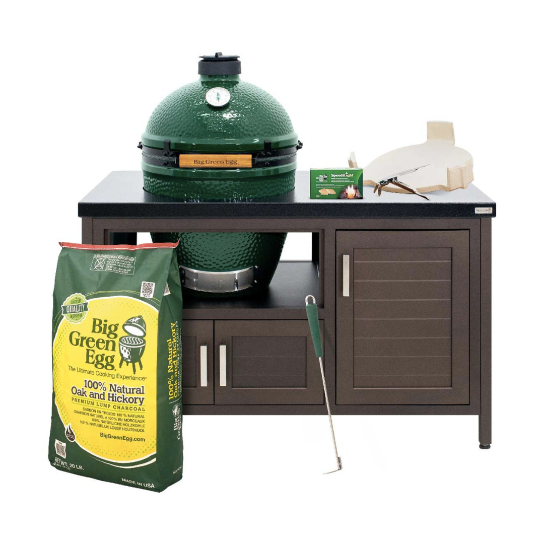 FIRESTARTER-2023-02-21T165424.006 Big Green Egg Charcoal Large Grill in 53-inch Modern Farmhouse Table Package - Image 1