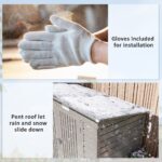 EverBase 8 x 4FT Galvanised Metal Tool Storage Shed with Pent Roof, 2 Vents & Lockable Door, Light Grey - Image 9