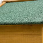 Wooden Garden Storage Cabinet w/ 3 Shelves, Tilted-felt Roof & 2 Lockable Doors, Natural Wood Effect - Image 11