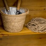 Wooden Garden Storage Cabinet w/ 3 Shelves, Tilted-felt Roof & 2 Lockable Doors, Natural Wood Effect - Image 10