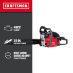 Craftsman S205 20 46cc 2-cycle Gas Powered Chainsaw - Image 4