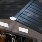 EverBase 9 x 6ft Metal Garden Shed with Double Sliding Doors & Shutter Vents, Brown - Image 11